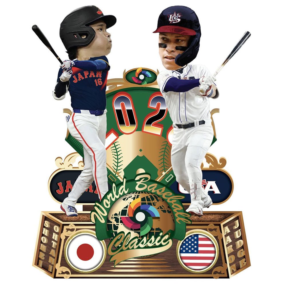 WORLD BASEBALL CLASSIC - 初の公式ボブルヘッド 【日本独自仕様 | 限定2000体】 夢の対決 - THE REMATCH 2026:OHTANI & JUDGE